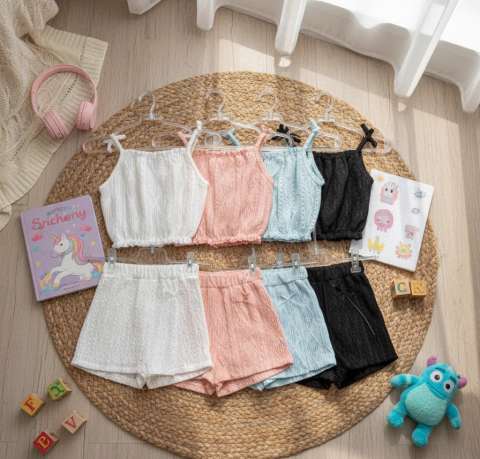 Conjunto dafne niña broderie premium - comprar online