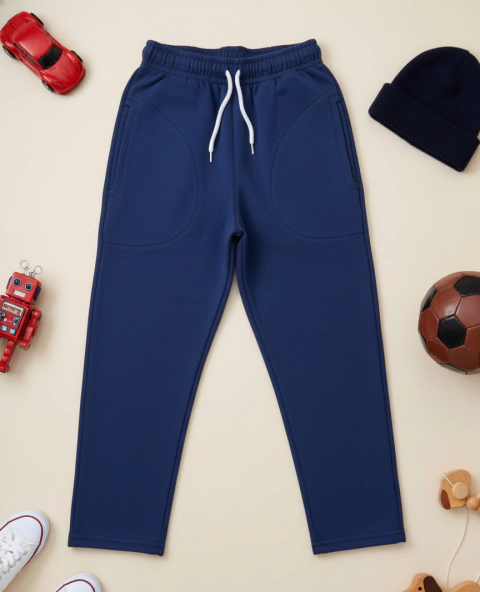 Joggin unisex rustico recto escolar azul premium - comprar online