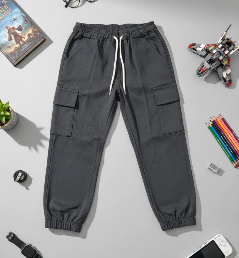 Curva- Jogger bengalina jean cargo niño - comprar online