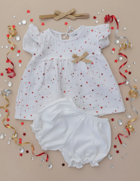 Curva surtida- Conjunto vestido estrella beba - comprar online