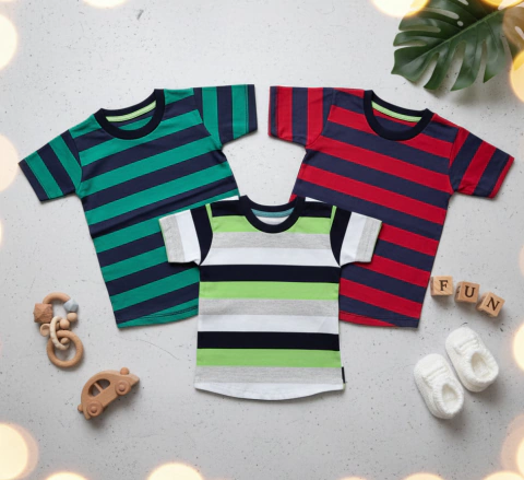 Remera rayas bebe premium - comprar online