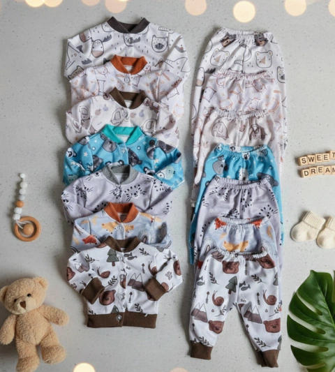 Conjunto rústico estampado bebe - comprar online