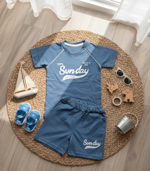 Conjunto algodón peinado estampado bebe - comprar online