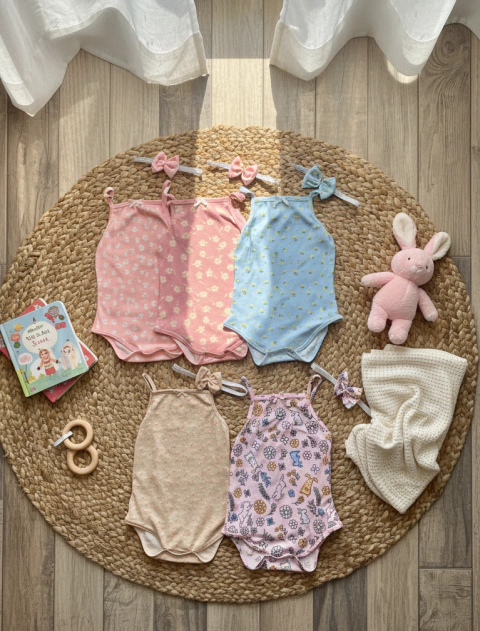 Body musculoso morley estampado beba + vincha - comprar online