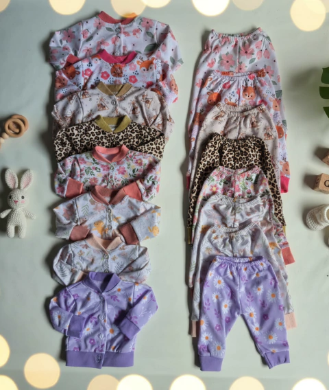 Conjunto rústico estampado beba - comprar online