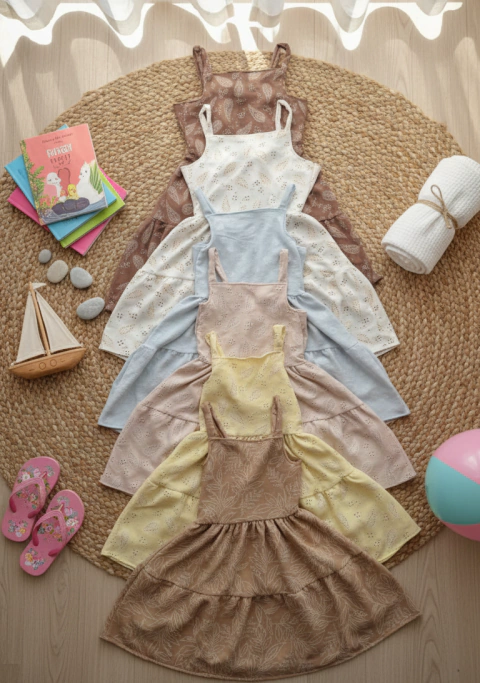 Vestido lola espalda abierta niña premium - comprar online