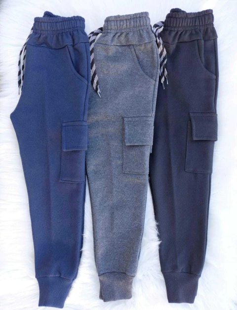 Joggin cargo frisa niño premium - comprar online