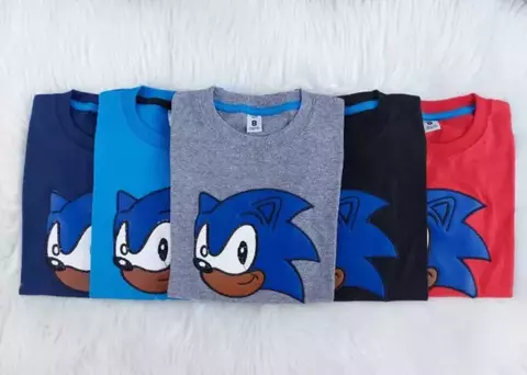 Curva- Remera Sonic mc bordada premium - comprar online