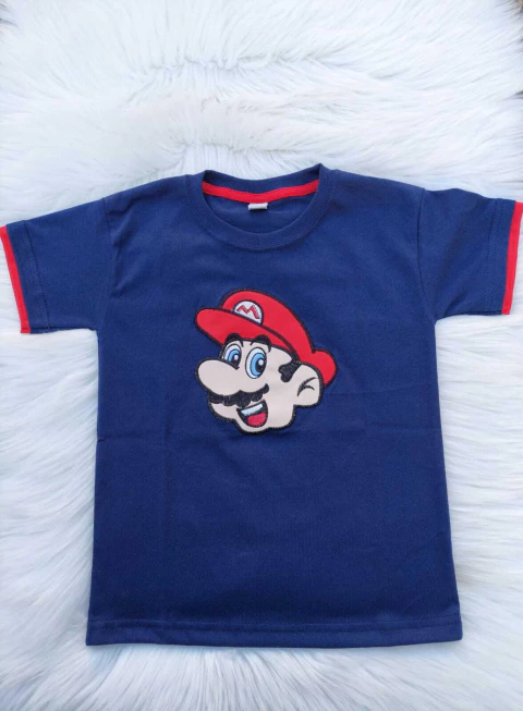 Remera Mario Bros mc bordada premium - comprar online