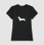 Silhueta Dachshund - Camiseta 100% Algodão - comprar online