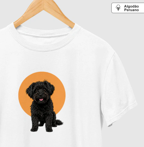 Yorkipoo Orange - Camiseta Algodão Peruano
