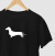 Silhueta Dachshund - Camiseta 100% Algodão