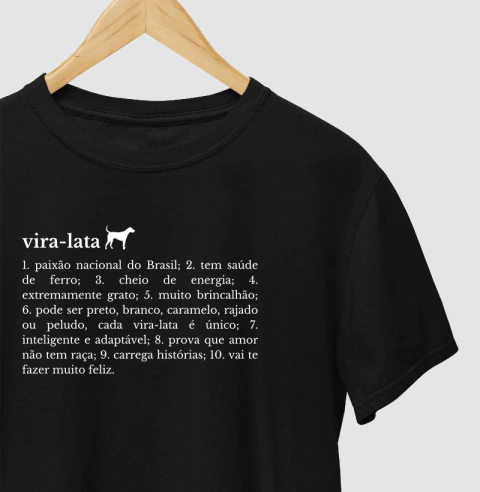 Definição Vira-lata - Camiseta 100% Algodão