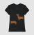 Dachshund Marrom - Camiseta 100% Algodão - Julieta Pelo Mundo