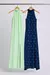 VESTIDO CREPE BORDADO GOLA FAIXA LONGA KARMANI - loja online