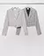 BLAZER CROPPED ALF ESPINHA DE PEIXE KARMANI - "Karmani", "Alfaiataria feminina", "Loja Merengue"