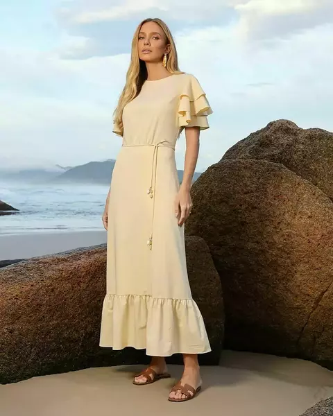 VESTIDO ALF C/ CINTINHO E MG CAMADAS KARMANI - comprar online