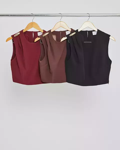 CROPPED ALF C/DET METAL KARMANI - comprar online