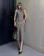 VESTIDO TWILL MIDI GOA DEGAGE C/ FAIXA KARMANI - comprar online