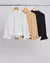 BLUSA CREPE C/ GOLA E MANGA BABADO KARMANI