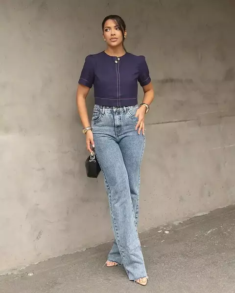 CALCA JEANS NINA KARMANI - comprar online