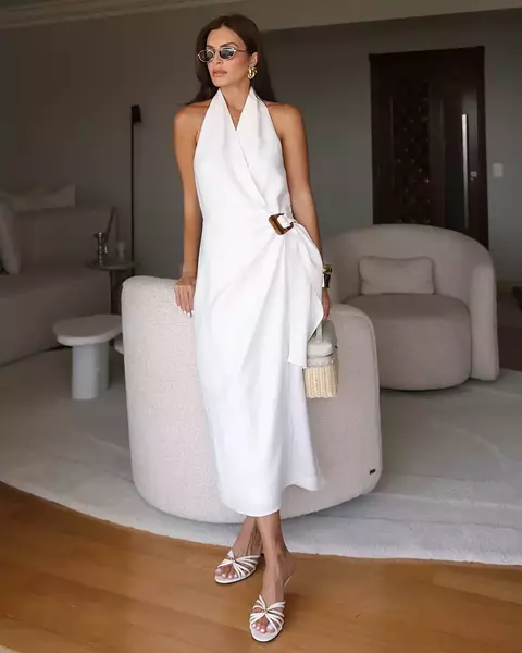 VESTIDO VISCOSE FTE UNICA SAIA TRANSPS KARMANI - comprar online