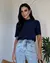 BLUSA VISCOSE C/GOLA E DET BOTAO KARMANI - comprar online