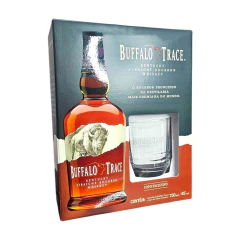Kit Buffalo Trace Bourbon Whiskey 750ml + Copo Exclusivo | Kentucky Straight Bourbon Premium - comprar online