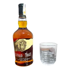 Kit Buffalo Trace Bourbon Whiskey 750ml + Copo Exclusivo | Kentucky Straight Bourbon Premium