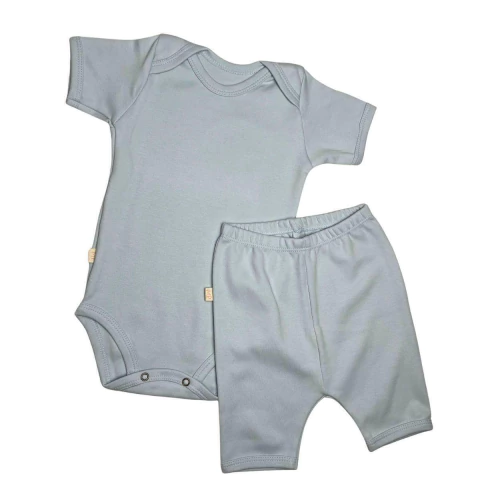 Conjunto Body e Shorts Fio Egípcio Azul