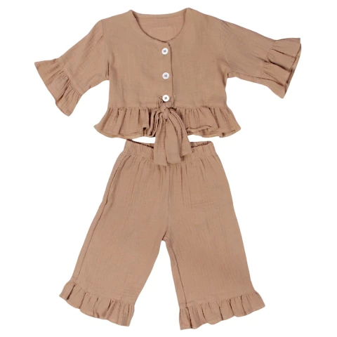 Conjunto Pantacourt Bege