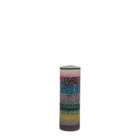 Vela de 7 dias 7 Linhas 250g 7 Folhas para rituais espirituais