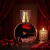 Perfume atrativo do amor 7 Amores da loja 7 Folhas posicionado no centro de um cenário luxuoso com cortinas de veludo vermelho, uma vela acesa e pétalas de rosas vermelhas ao redor.