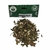 Pacote aberto com 15g de folha seca de Aroeira, produto artesanal pronto para uso em rituais espirituais de Umbanda e Candomblé.
