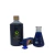 Frasco de Banho Anil líquido 500ml marca 7 Folhas com pó anil e béquer com líquido azul para neutralizar energias negativas.