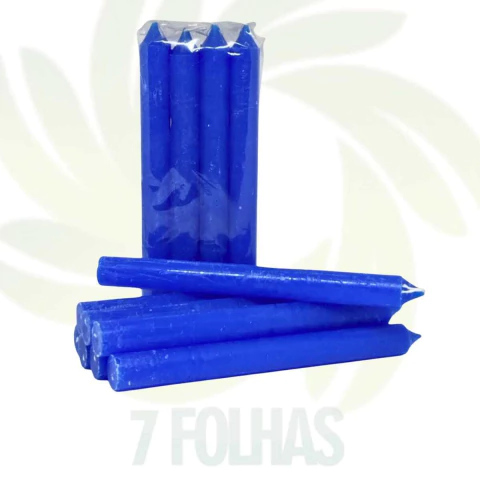 Maço de Vela Azul Escuro - 8 un - 18 cm