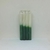 Maço de Vela Branca e Verde - 8 un - 18 cm - 7 FOLHAS