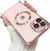 Funda Magsafe Metalizada Rosa Para Iphone 16 Pro