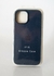 Funda Silicona Compatible Con iPhone 15, Azul Oscuro