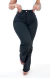 CALÇA JEANS FEMININA - WIDE LEG PRETO INTENSO