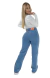 CALÇA JEANS PARA BAIXINHAS - WIDE LEG PISCINE - comprar online