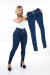 CALÇA JEANS FEMININA - CINTURA ELÁSTICA SLIM - loja online