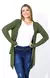 Cardigan Feminino Assimétrico - Verde Grama