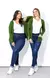 Cardigan feminino com bolsos - Verde Grama - loja online