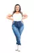 Calça Jeans Plus Size - Básica UP Azul Safira