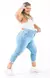 Calça Jeans Plus Size - Extreme Power Comfy Capri Clara