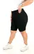 Bermuda Ciclista Plus Size Extreme Power Comfy - Preta