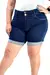 Imagem do Shorts Jeans Feminino - Meia Coxa 2 Botões Índigo