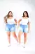 Shorts Jeans Plus Size = Extreme Power Comfy Claro - loja online