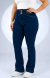 CALÇA JEANS PARA BAIXINHAS PLUS SIZE - FLARE TRIMODELADORA BLUE